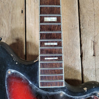 Harmony 1965 Bobkat H-15 Body and Neck, Sunburst, Husk Project - Mahar's Vintage Guitars