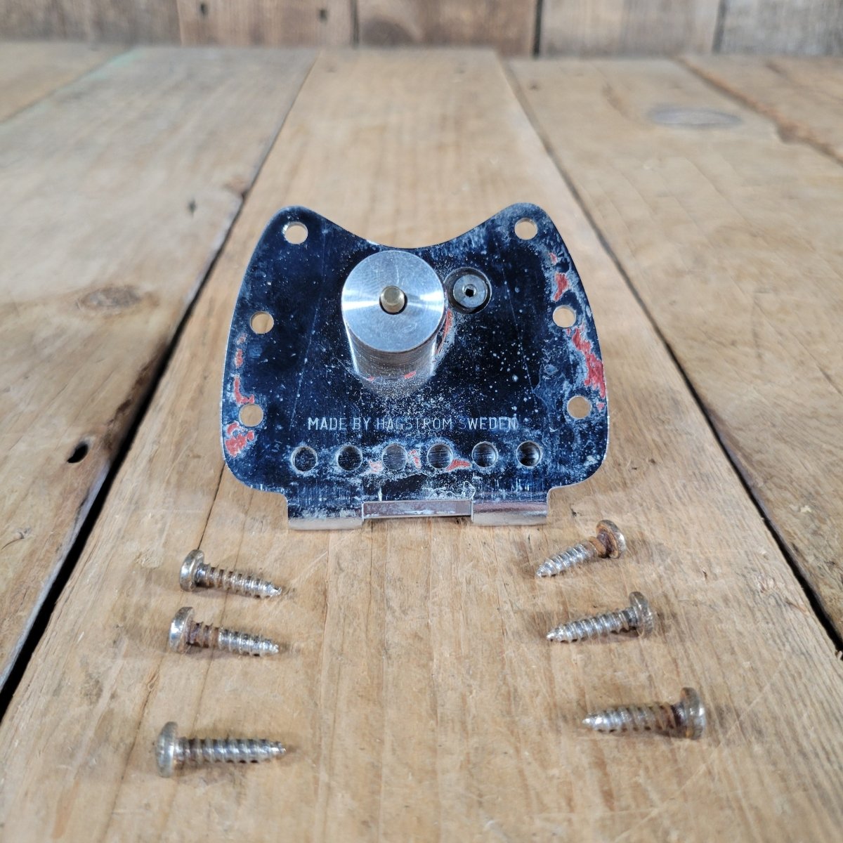 Harmony 1965 Bobkat H17 Tremolo Bridge Tailpiece With Screws No Arm - Mahar's Vintage Guitars