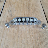 Harmony 1965 H17 Bobkat Replacement Bridge with Mounting Studs — Very Good - Mahar's Vintage Guitars