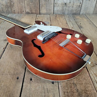 Harmony H-56 Rocket 1966 Red Burst - Mahar's Vintage Guitars