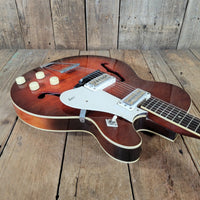 Harmony H-56 Rocket 1966 Red Burst - Mahar's Vintage Guitars