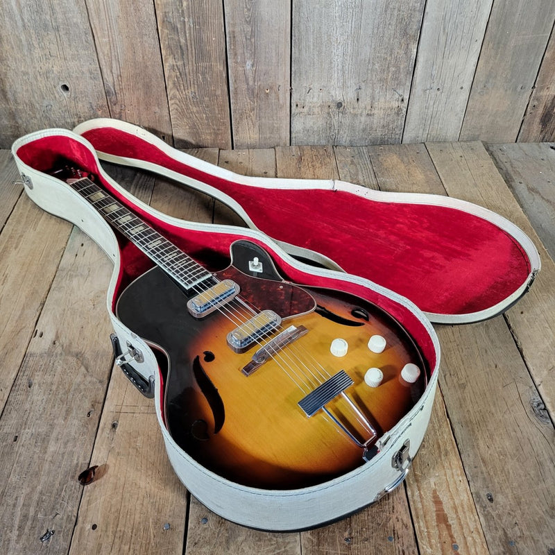 Harmony Meteor H74 With Original Case 1962 - Mahar's Vintage Guitars