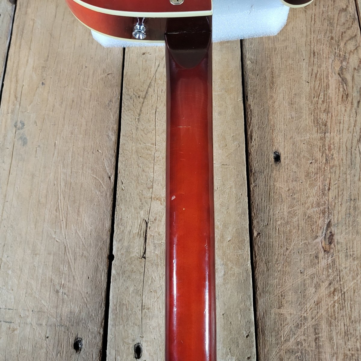 Harmony Rocket H53 Red with Bigsby with Floating Jazz Pickup - Nickel 1960s - Mahar's Vintage Guitars