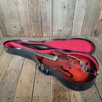 Harmony Rocket H53 Red with Bigsby with Floating Jazz Pickup - Nickel 1960s - Mahar's Vintage Guitars