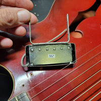 Harmony Rocket H53 Red with Bigsby with Floating Jazz Pickup - Nickel 1960s - Mahar's Vintage Guitars