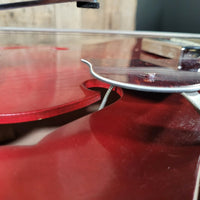 Harmony Rocket H53 Red with Bigsby with Floating Jazz Pickup - Nickel 1960s - Mahar's Vintage Guitars