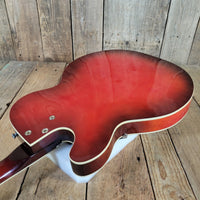 Harmony Rocket H53 Red with Bigsby with Floating Jazz Pickup - Nickel 1960s - Mahar's Vintage Guitars