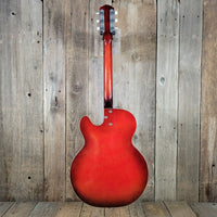 Harmony Rocket H53 Red with Bigsby with Floating Jazz Pickup - Nickel 1960s - Mahar's Vintage Guitars