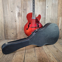 Harmony Rocket H53 Red with Bigsby with Floating Jazz Pickup - Nickel 1960s - Mahar's Vintage Guitars