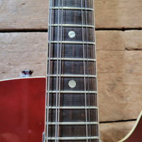 Harmony Rocket H53 Red with Bigsby with Floating Jazz Pickup - Nickel 1960s - Mahar's Vintage Guitars