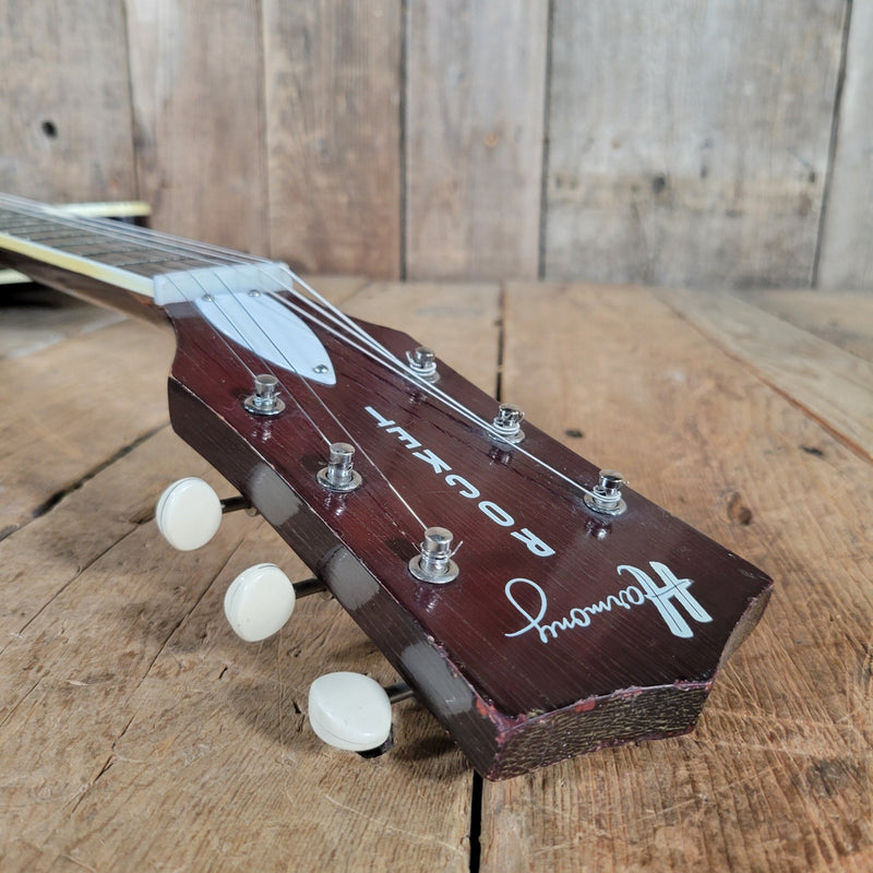 Harmony Rocket H56/1 Hollow Body Electric Guitar – Vintage DeArmond Gold Foil Pickups, USA Made 1970 - Mahar's Vintage Guitars