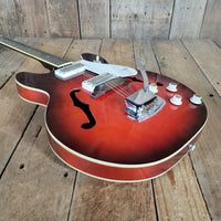 Harmony Rocket H56/1 Hollow Body Electric Guitar – Vintage DeArmond Gold Foil Pickups, USA Made 1970 - Mahar's Vintage Guitars
