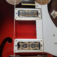 Harmony Rocket H56/1 Hollow Body Electric Guitar – Vintage DeArmond Gold Foil Pickups, USA Made 1970 - Mahar's Vintage Guitars