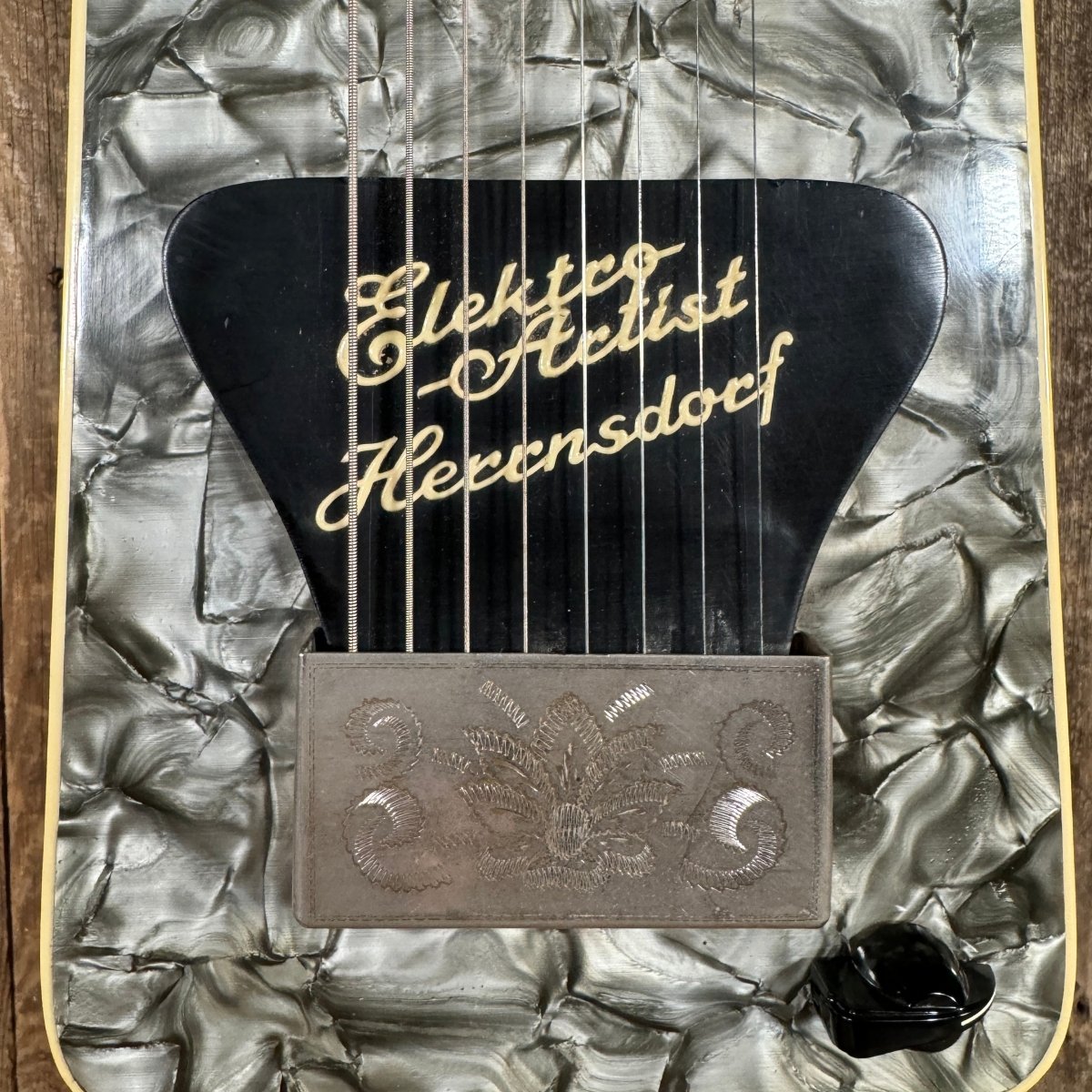 Herrnsdorf Elektro Artist 8 String Lap Steel 1950s Black mother of pearl - Mahar's Vintage Guitars