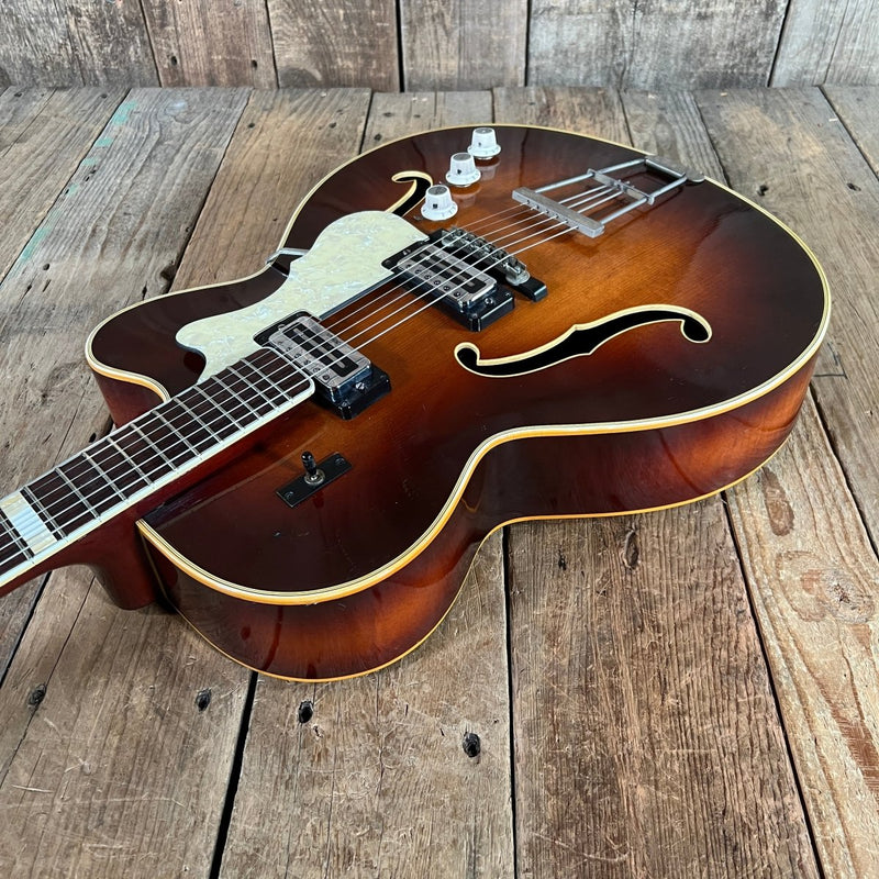 Hofner 457 S E2 1960's Sunburst - Mahar's Vintage Guitars