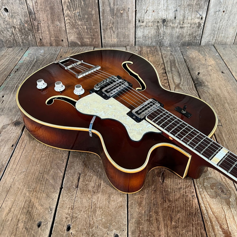 Hofner 457 S E2 1960's Sunburst - Mahar's Vintage Guitars