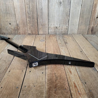 Hondo Death Dagger H - 1 1980s with original chip board case - Black - Mahar's Vintage Guitars