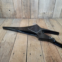 Hondo Death Dagger H - 1 1980s with original chip board case - Black - Mahar's Vintage Guitars