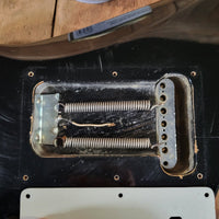 Hondo Death Dagger H - 1 1980s with original chip board case - Black - Mahar's Vintage Guitars