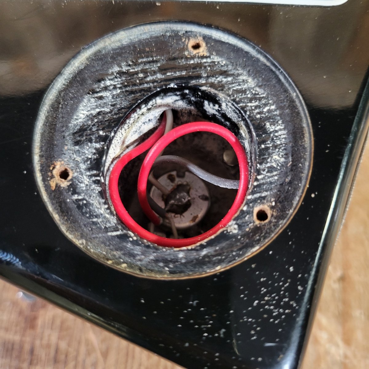 Hondo Death Dagger H - 1 1980s with original chip board case - Black - Mahar's Vintage Guitars