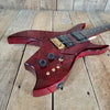 Hondo Formula 1 H - 785 Electric Guitar – 1980s Transparent Red, 24 - Fret Super Strat Style - Mahar's Vintage Guitars