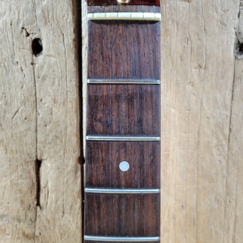 Hondo Formula 1 H - 785 Electric Guitar – 1980s Transparent Red, 24 - Fret Super Strat Style - Mahar's Vintage Guitars