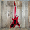 Hondo Formula 1 H - 785 Electric Guitar – 1980s Transparent Red, 24 - Fret Super Strat Style - Mahar's Vintage Guitars