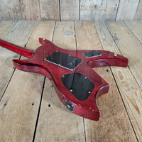 Hondo Formula 1 H - 785 Electric Guitar – 1980s Transparent Red, 24 - Fret Super Strat Style - Mahar's Vintage Guitars