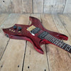 Hondo Formula 1 H - 785 Electric Guitar – 1980s Transparent Red, 24 - Fret Super Strat Style - Mahar's Vintage Guitars