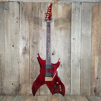 Hondo Formula 1 H - 785 Electric Guitar – 1980s Transparent Red, 24 - Fret Super Strat Style - Mahar's Vintage Guitars