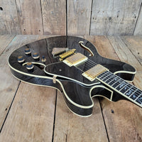 Ibanez 2024 AS93SP - BK Artcore Expressionist Black w/Hybrid Case Excellent - Mahar's Vintage Guitars