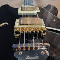 Ibanez 2024 AS93SP - BK Artcore Expressionist Black w/Hybrid Case Excellent - Mahar's Vintage Guitars