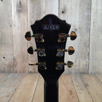 Ibanez 2024 AS93SP - BK Artcore Expressionist Black w/Hybrid Case Excellent - Mahar's Vintage Guitars