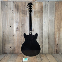 Ibanez 2024 AS93SP - BK Artcore Expressionist Black w/Hybrid Case Excellent - Mahar's Vintage Guitars