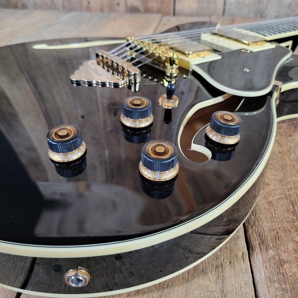 Ibanez 2024 AS93SP - BK Artcore Expressionist Black w/Hybrid Case Excellent - Mahar's Vintage Guitars