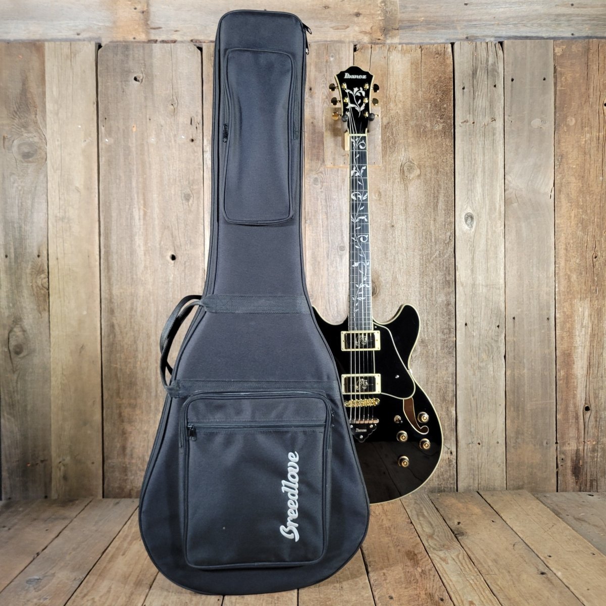 Ibanez 2024 AS93SP - BK Artcore Expressionist Black w/Hybrid Case Excellent - Mahar's Vintage Guitars