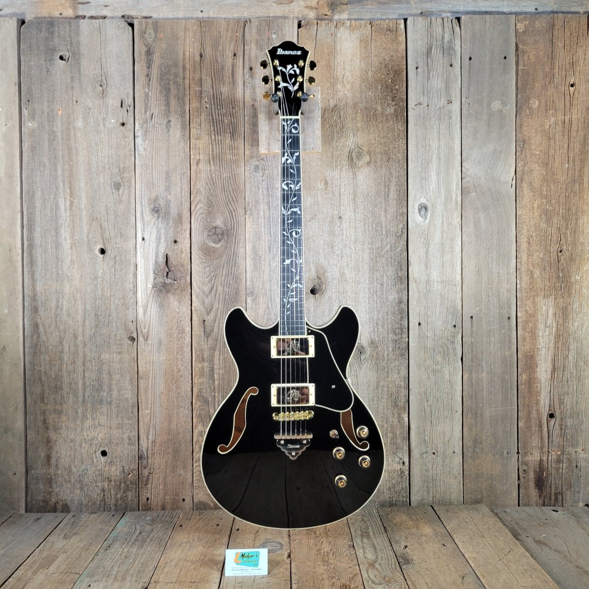Ibanez 2024 AS93SP - BK Artcore Expressionist Black w/Hybrid Case Excellent - Mahar's Vintage Guitars
