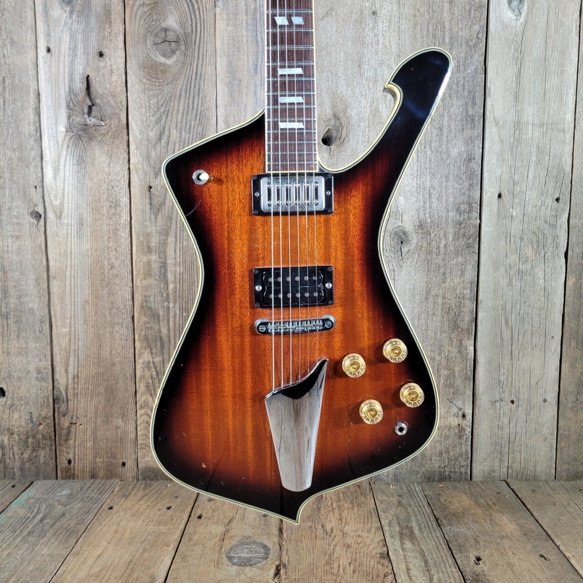 Ibanez Artist 2663 Iceman 1975 Sunburst with original hard case - Mahar's Vintage Guitars