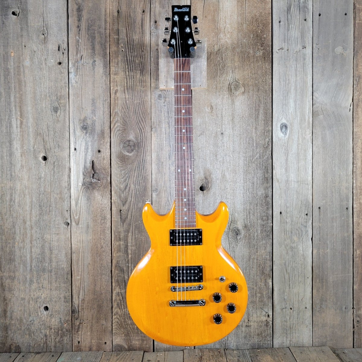 Ibanez GAX70 Double Cutaway – Transparent Amber, Two Humbuckers, 2001 - Mahar's Vintage Guitars