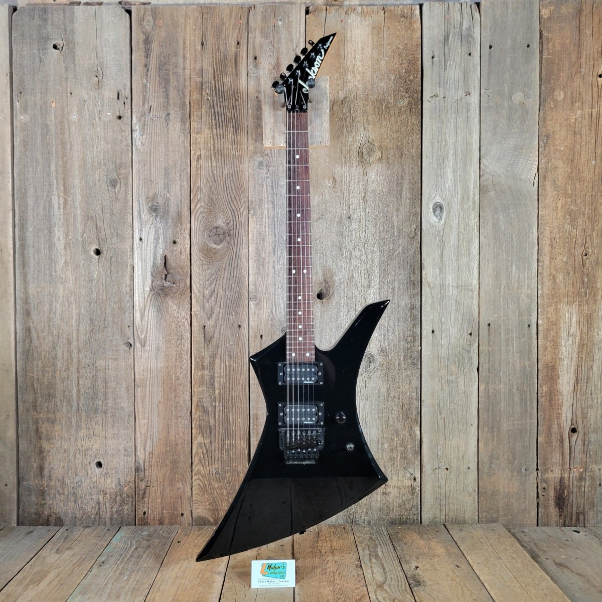 Jackson Performer Series Kelly MIJ 1996 Black w/Jackson Molded Case, Good - Mahar's Vintage Guitars