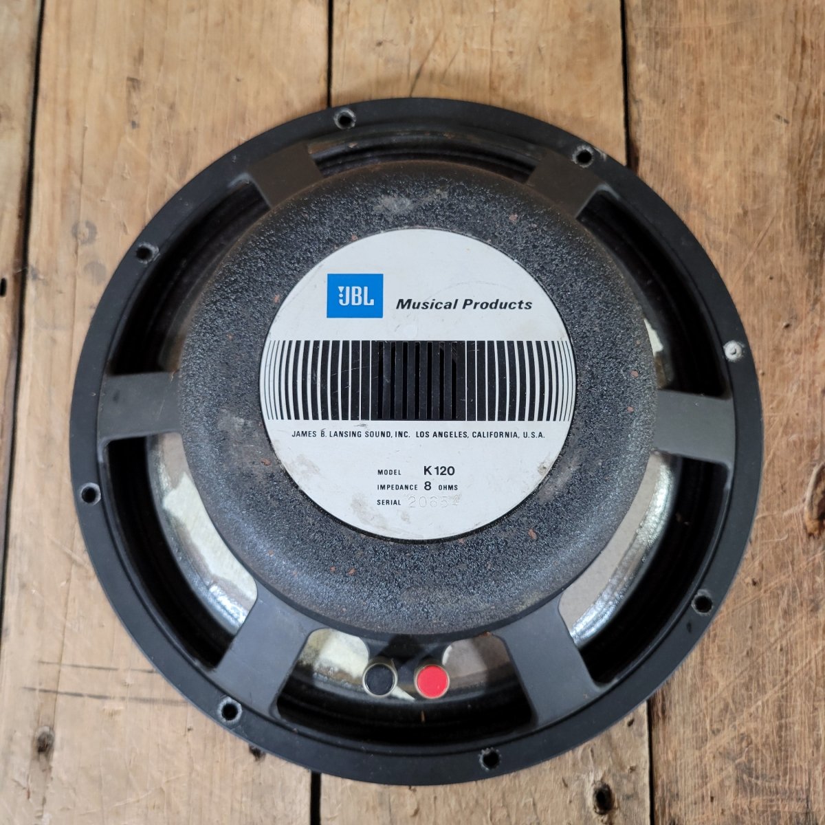 JBL K120 12" 8 ohm speaker Cone Repair 1970s 8 ohms - Mahar's Vintage Guitars