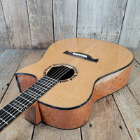 Julian Gaffney Modified Dreadnought 2019 Fiddleback Mahogany & Sitka Spruce - Mahar's Vintage Guitars