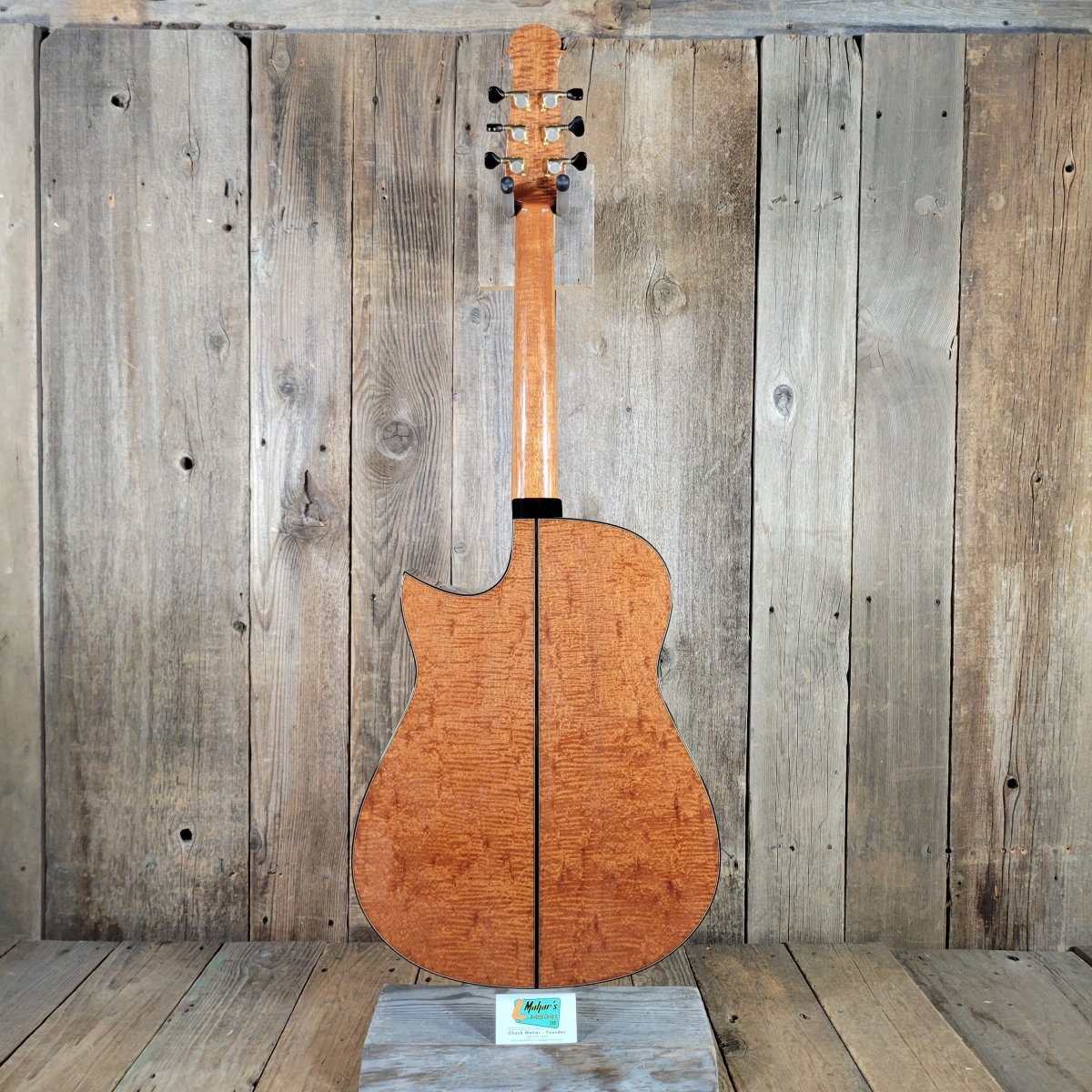 Julian Gaffney Modified Dreadnought 2019 Fiddleback Mahogany & Sitka Spruce - Mahar's Vintage Guitars