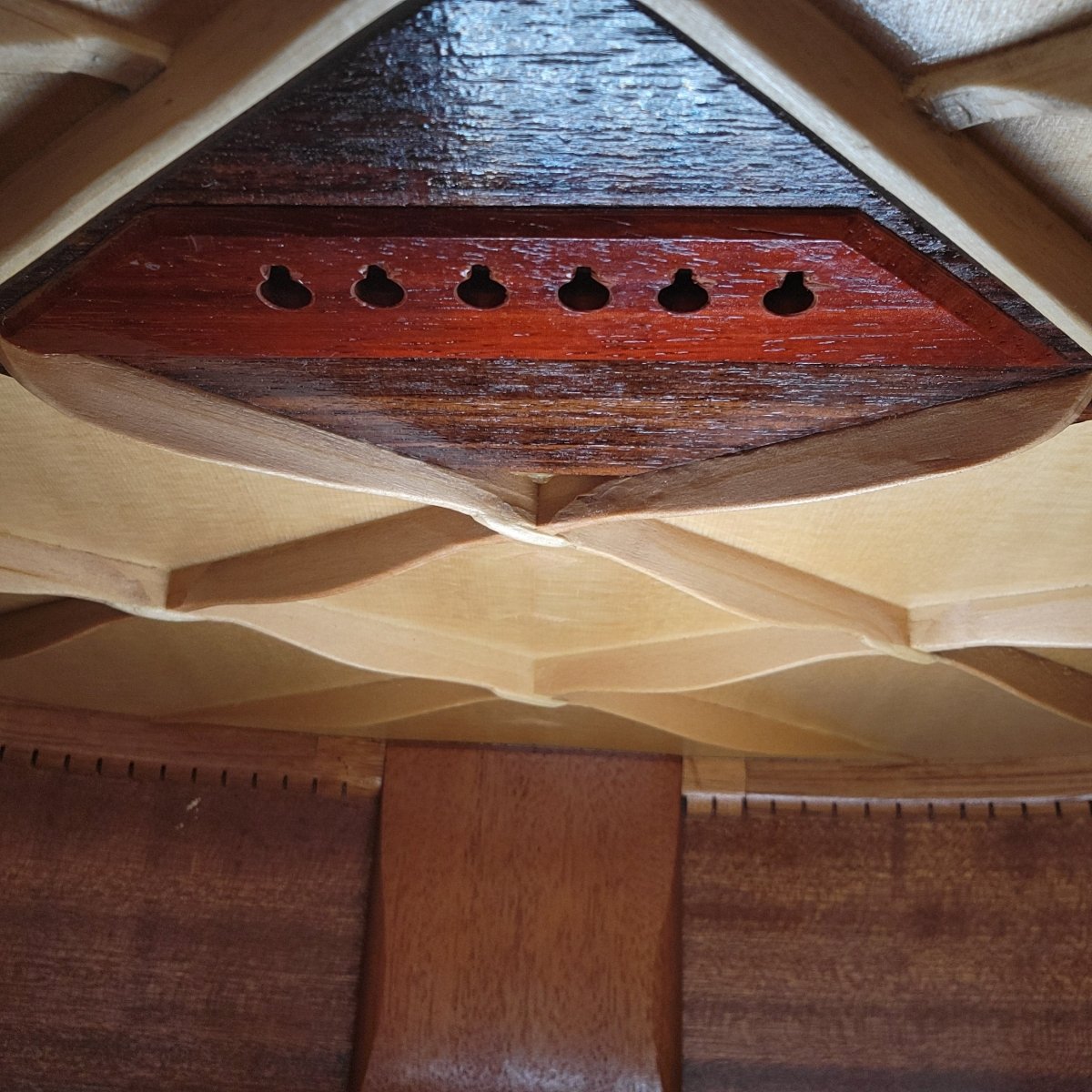 Julian Gaffney Modified Dreadnought 2019 Fiddleback Mahogany & Sitka Spruce - Mahar's Vintage Guitars