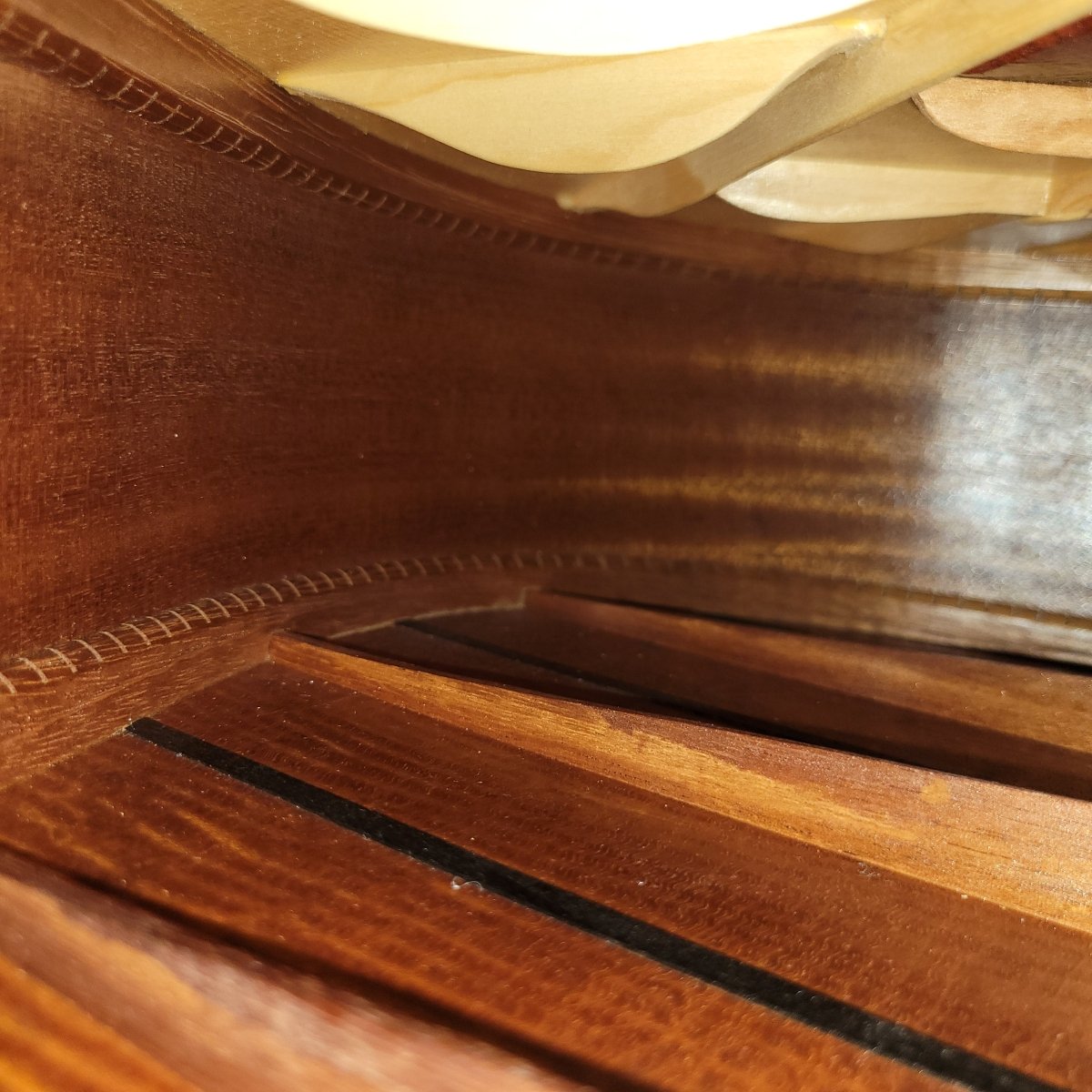 Julian Gaffney Modified Dreadnought 2019 Fiddleback Mahogany & Sitka Spruce - Mahar's Vintage Guitars