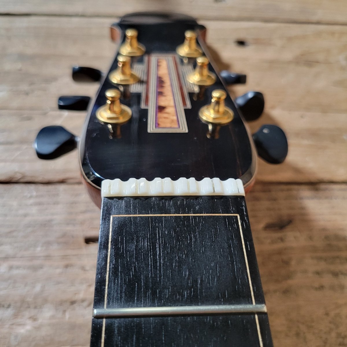 Julian Gaffney Modified Dreadnought 2019 Fiddleback Mahogany & Sitka Spruce - Mahar's Vintage Guitars