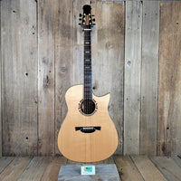 Julian Gaffney Modified Dreadnought 2019 Fiddleback Mahogany & Sitka Spruce - Mahar's Vintage Guitars