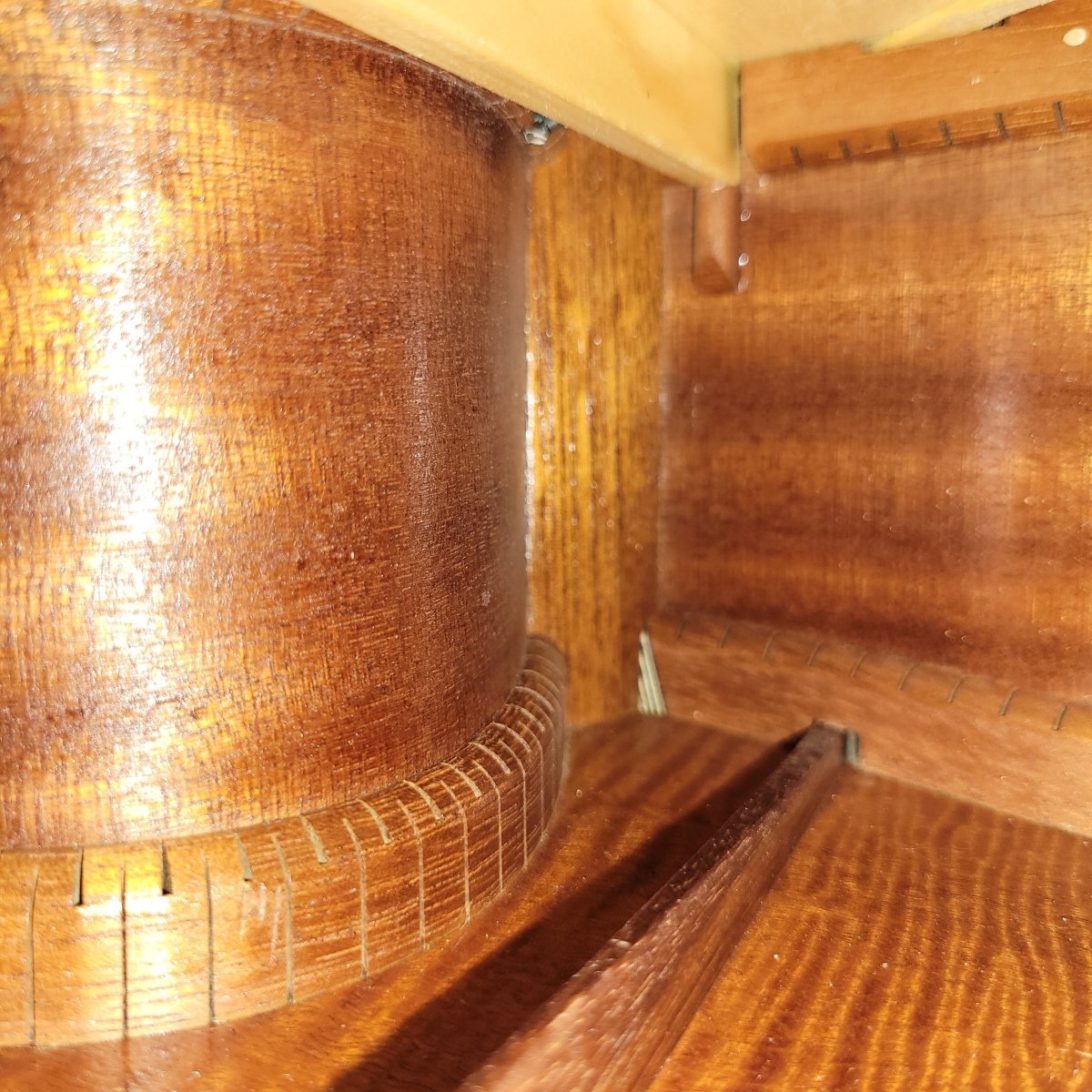 Julian Gaffney Modified Dreadnought 2019 Fiddleback Mahogany & Sitka Spruce - Mahar's Vintage Guitars