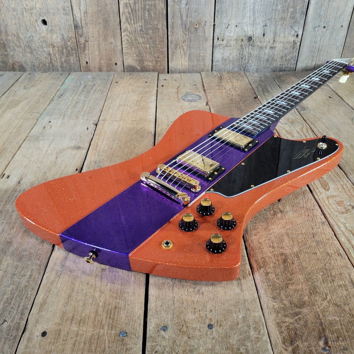 Kauer 2010s Banshee Custom Baritone Tangelo Purple Flake NM - Mahar's Vintage Guitars