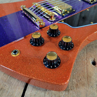 Kauer 2010s Banshee Custom Baritone Tangelo Purple Flake NM - Mahar's Vintage Guitars